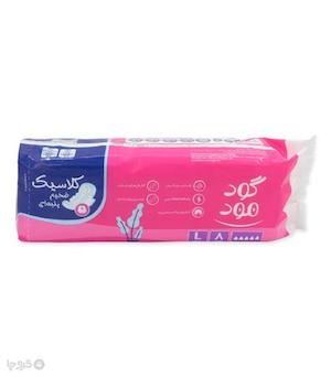 نوار بهداشتی بالدار پنبه ای گود مود مدل Classic thick سایز بزرگ صورتی بسته 8 عددی