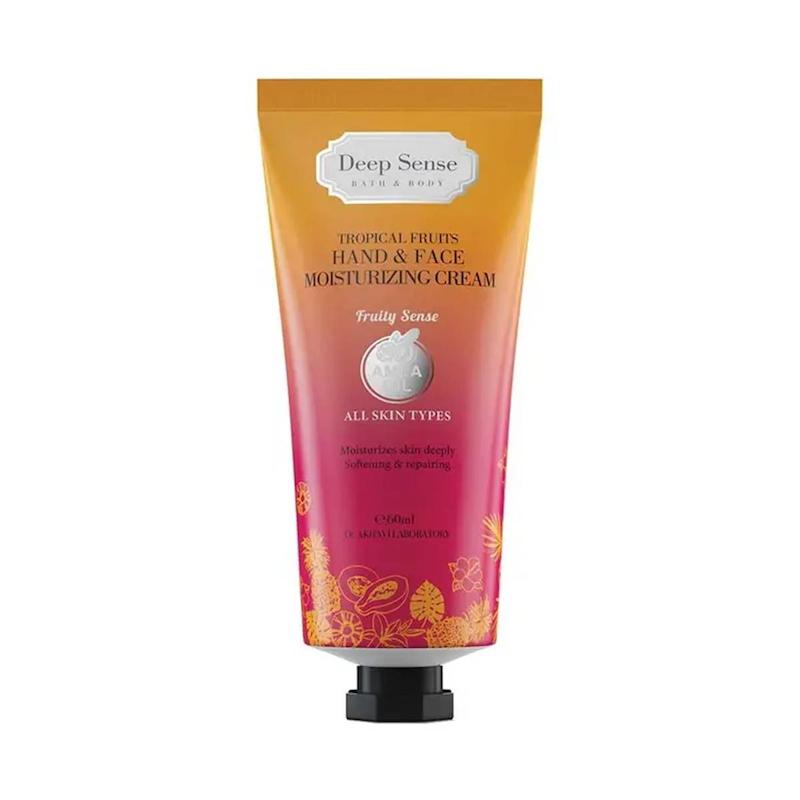 کرم مرطوب ‌کنندۀ دیپ سنس حاوی عصارۀ میوه‌های استوایی مدل Fruity sense حجم ۶۰ میلی‌ لیتر
