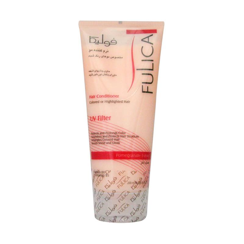 نرم کنندۀ موی رنگ شدۀ فولیکا مدل UV Filter حجم 200 میلی لیتر