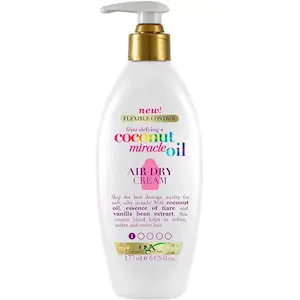 شیر مو ضد وز و حالت دهندۀ اوجی ایکس حاوی روغن نارگیل مدل CURL STYLING MILK مخصوص موی فر حجم 177 میلی لیتر 