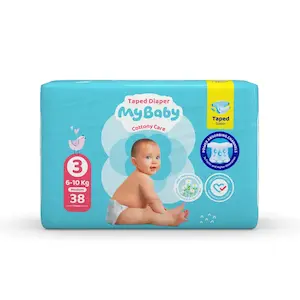 پوشک بچه چسبی کانال دار مای بیبی  مدل Taped سایز 3 بسته 38 عددی 