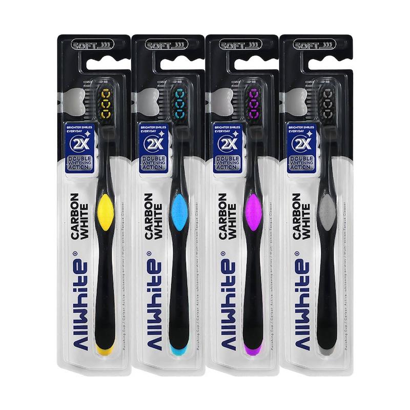 مسواک ال وایت مدل Carbon White با برس نرم