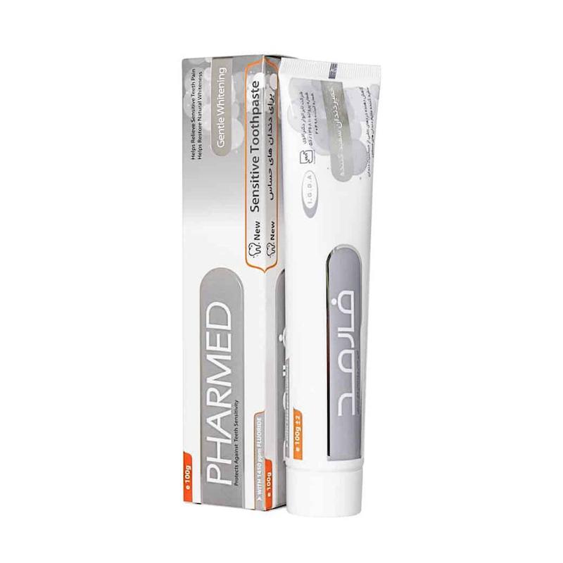 خمیردندان سفیدکنندۀ فارمد مخصوص دندان‌های حساس وزن 100 گرم