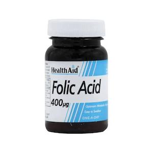 قرص فولیک اسید ۴۰۰ میکروگرم مدل Helth Aid بستۀ ۹۰ عددی