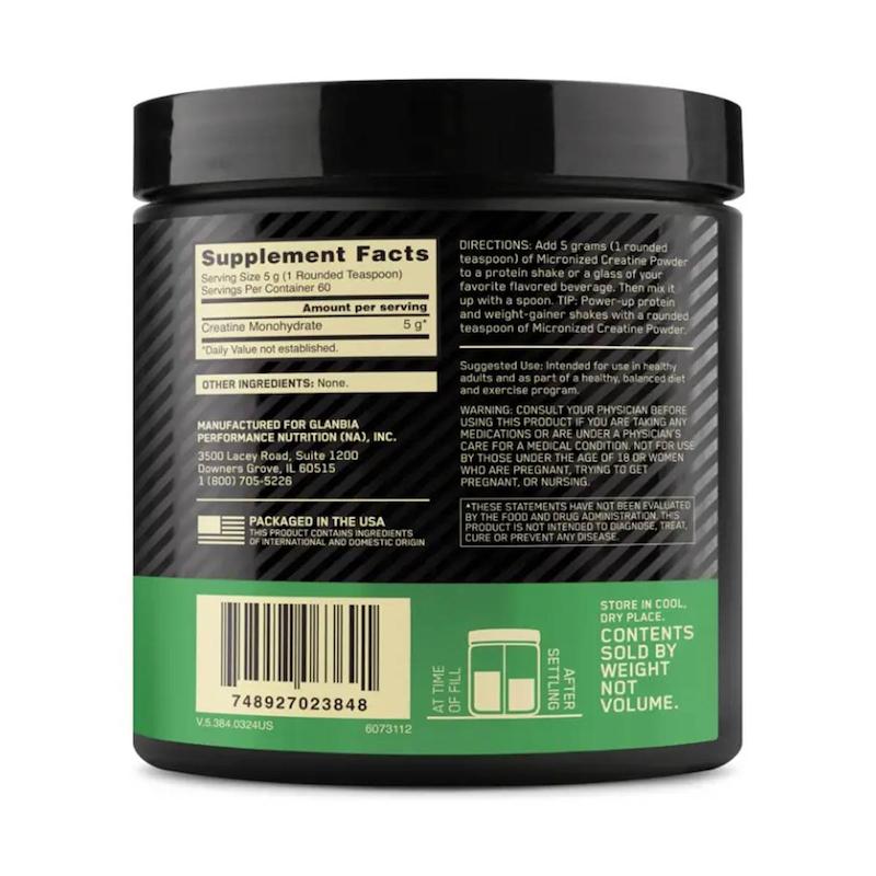 کراتین میکرونایزد اپتیموم نوتریشن (او ان) وزن 300 گرم