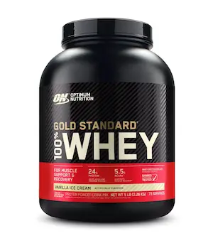  پروتئین وی اپتیموم نوتریشن (او ان) گلد استاندارد 100 درصد - Vanila Ice Cream  – 2.27 کیلوگرم