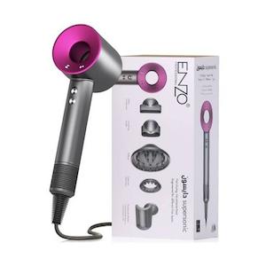 سشوار چرخشی انزو (همراه با کیف- 4 کاره)صورتی