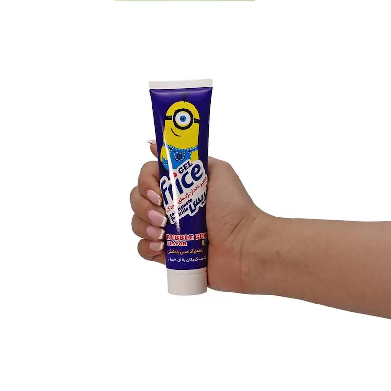 خمیردندان ژله‌ای کودک فریس با طعم آدامس مدل Bubble Gum  بادکنکی وزن 70 گرم