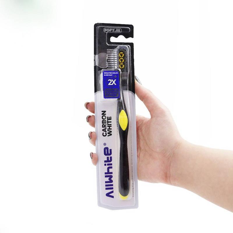 مسواک ال وایت مدل Carbon White با برس نرم