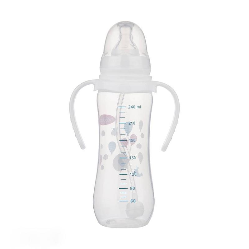 شیشۀ شیر بیبی لند کد ۳۵۸ ظرفیت ۲۴۰ میلی لیتر مخصوص ۶ تا ۱۸ ماهگی مدل Anti-colic