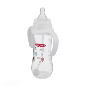 شیشۀ شیر بیبی لند کد ۳۵۸ ظرفیت ۲۴۰ میلی لیتر مخصوص ۶ تا ۱۸ ماهگی مدل Anti-colic