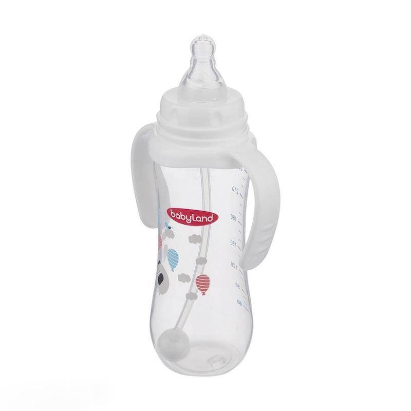 شیشۀ شیر بیبی لند کد ۳۵۸ ظرفیت ۲۴۰ میلی لیتر مخصوص ۶ تا ۱۸ ماهگی مدل Anti-colic