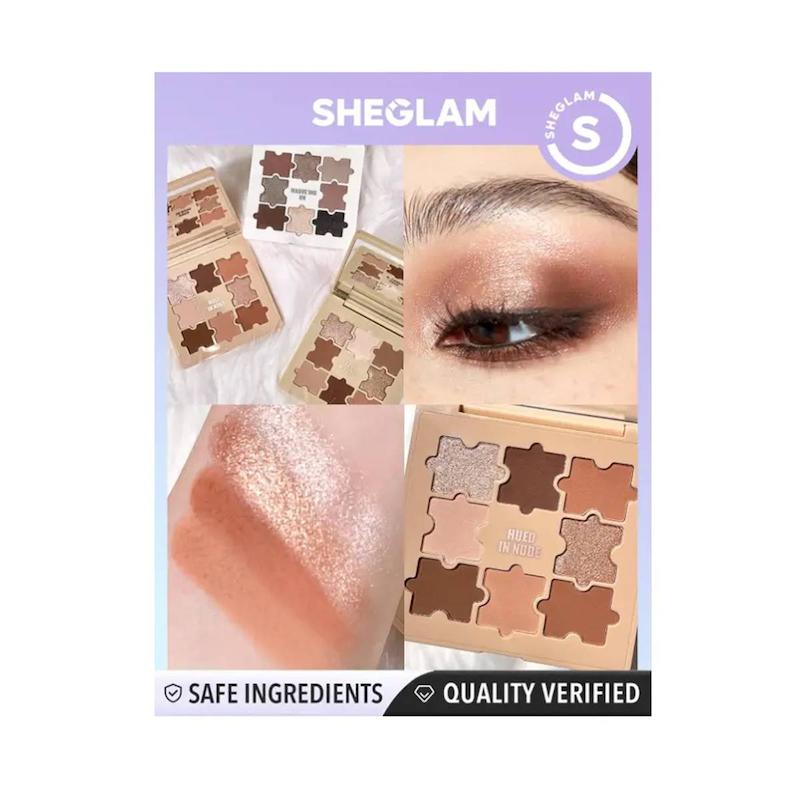 پالت سایه چشم شیگلم مدل Jazy Jigsaw (پازلی شکل) رنگ Hued In Nude