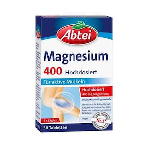 قرص منیزیم آبتی 400 میلی‌ گرم مدل Hochdosiet بستۀ 30 عددی