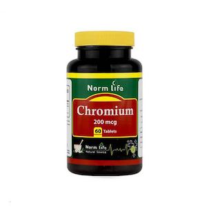 مکمل کرومیوم نورم لایف 200 میکروگرم بستۀ 60 عددی