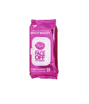 دستمال مرطوب پاک کنندۀ آرایش دافی حاوی شکوفۀ گیلاس ژاپنی بستۀ ۵۵ عددی