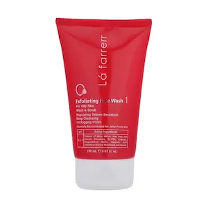 ژل شستشوی صورت لافارر مدل  Exfoliating Face Wash 1 مخصوص پوست های چرب و مستعد آکنه حجم 150 میلی لیتر