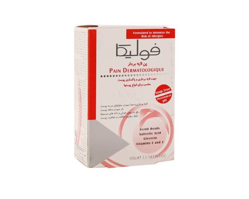 پن لایه بردار و اسکراب فولیکا مناسب انواع پوست با رایحۀ گلیسرین ۱۰۰ گرم