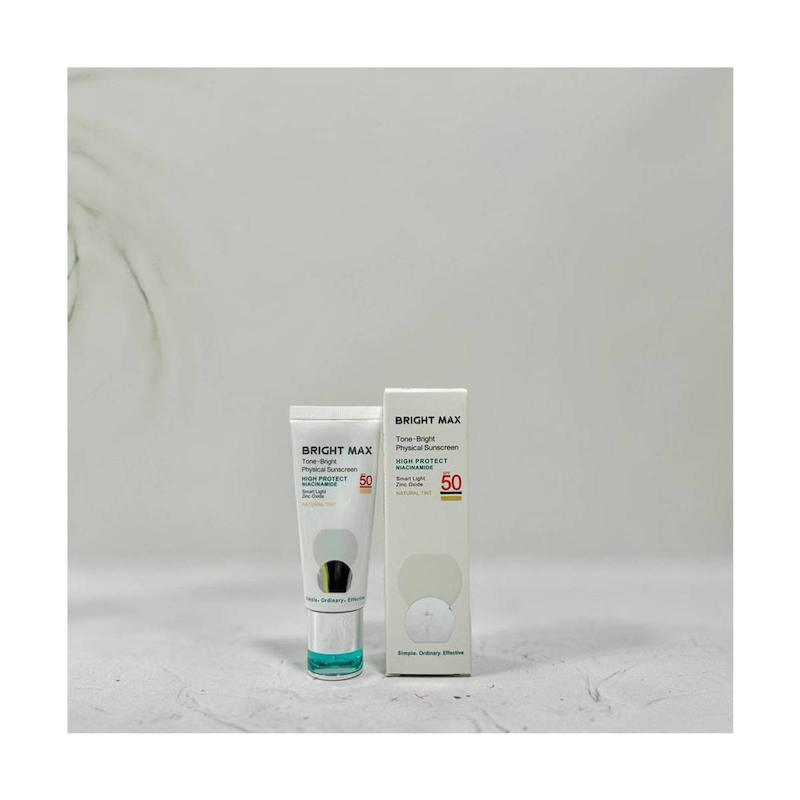 ضد آفتاب فیزیکال رنگی برایت مکس مدل Tone Bright با SPF 50 حجم 40 میلی لیتر