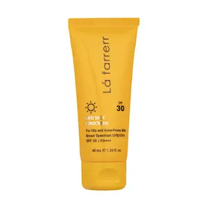 کرم ضدآفتاب و ضدلک لافارر مدل Anti Spot با SPF30 بی‌رنگ مناسب پوست‌های چرب حجم 40 میلی‌لیتر