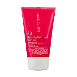 ژل شستشوی صورت لافارر مدل Exfoliating Face Wash 2 مناسب پوست‌های معمولی حجم ۱۵۰ میلی لیتر