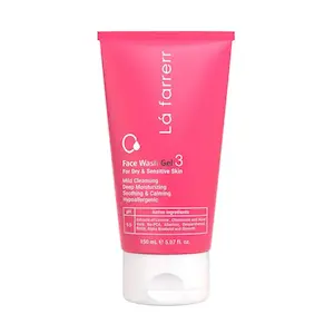 ژل شستشوی صورت لافارر مدل Face Wash Gel 3 مناسب پوست‌های خشک و حساس حجم ۱۵۰ میلی لیتر