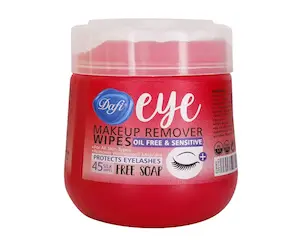 دستمال مرطوب پاک‌کنندۀ آرایش دور چشم دافی مناسب انواع پوست بستۀ 45 عددی