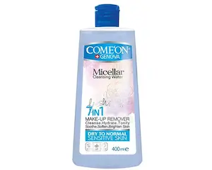  محلول آرایش پاک‌کن کامان مناسب پوست های خشک تا نرمال و حساس حجم 400 میلی لیتر