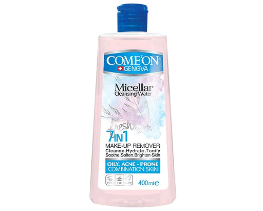  محلول آرایش پاک‌کن کامان مناسب پوست های مختلط، چرب و جوش‌دار حجم 400 میلی لیتر