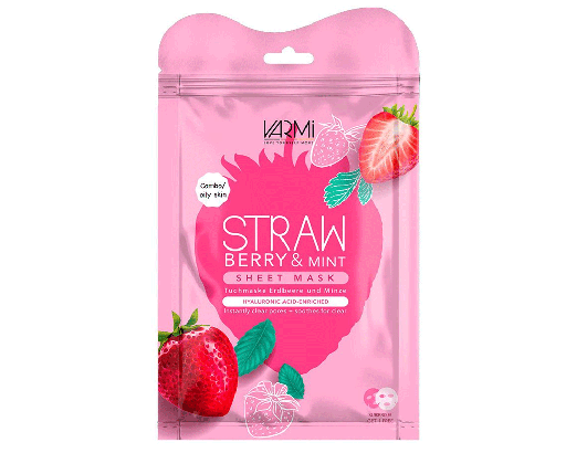 ماسک دبل شیت آبرسان توت فرنگی و نعناع وارمی