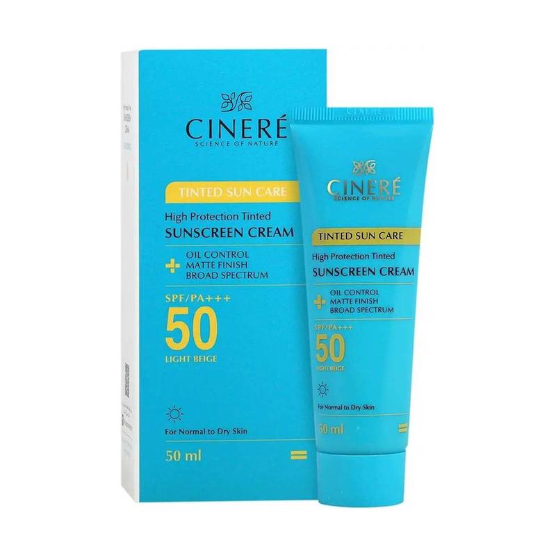 کرم ضدآفتاب رنگی سینره مدل Tinted Sun Care با SPF50 حجم 50 میلی لیتر