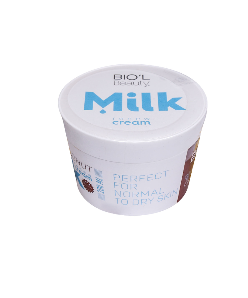 کرم مرطوب کننده بیول مدل Coconut Milk حاوی شیر و نارگیل مناسب پوست نرمال تا خشک حجم ۲۰۰ میلی لیتر