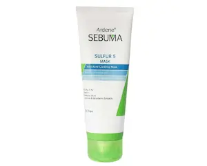 ماسک ضدجوش و پاک‌کنندۀ صورت آردن سبوما مدل Sulfur5 مناسب پوست‌های چرب حجم 75 میلی لیتر