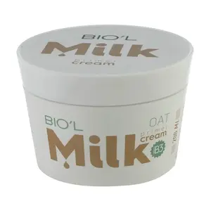 کرم نرم کنندۀ پوست بیول مدل  Milk And Oat حاوی شیر و جو حجم ۲۰۰ میلی لیتر