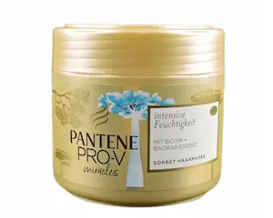 ماسک مو کاسه‌ای پنتن مدل شکوفۀ آبی مناسب موهای خشک و دهیدراته حجم 300 میلی لیتر