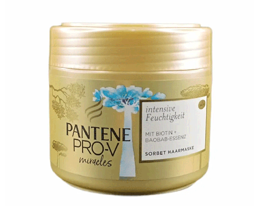 ماسک مو کاسه‌ای پنتن مدل شکوفۀ آبی مناسب موهای خشک و دهیدراته حجم 300 میلی لیتر