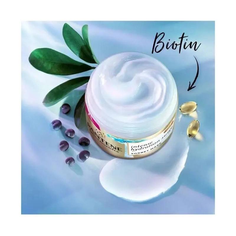 ماسک مو کاسه‌ای پنتن مدل Blue Blossom مناسب موهای خشک و دهیدراته حجم 300 میلی لیتر