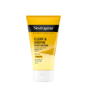 کرم آبرسان نوتروژینا مدل Soothing Clear مناسب پوست‌های مستعد جوش با عصارۀ زردچوبه حجم 75 میلی لیتر