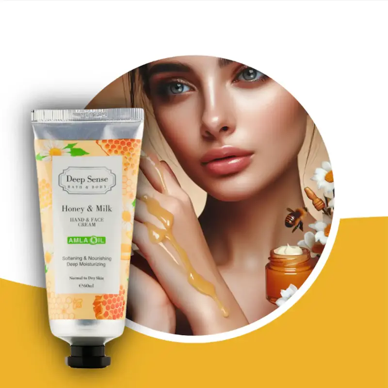 کرم مرطوب کننده دیپ سنس حاوی پروتئین شیر و عصارِۀ عسل حجم ۶۰ میلی لیتر 