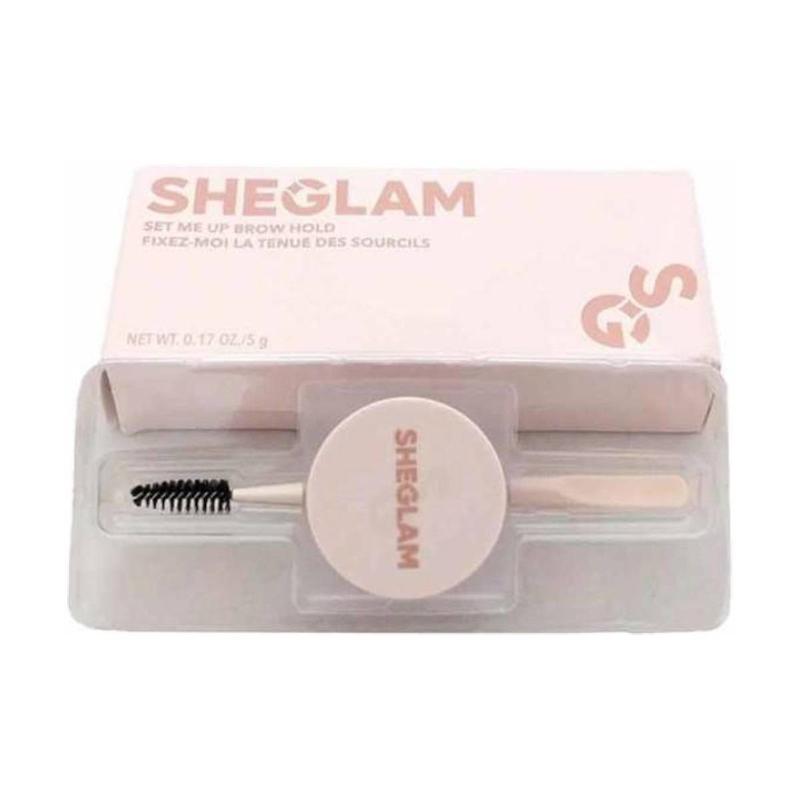 ژل ابرو کاسه‌ای شیگلم مدل  Set Me Up Brow Hold Crystal Clear مناسب استفادۀ روزانه حجم 5 گرم