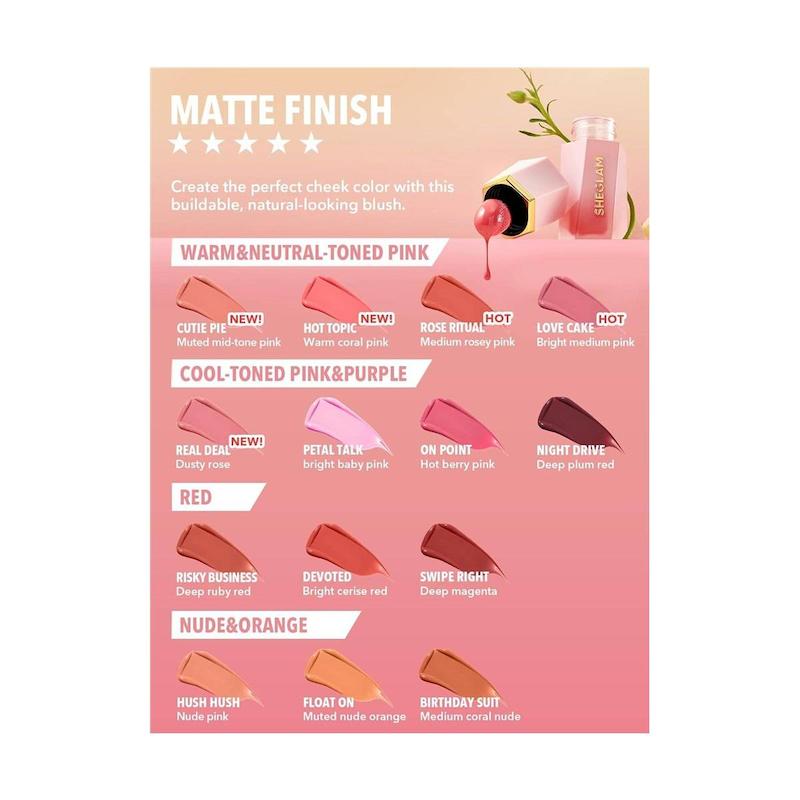 رژگونه مایع شیگلم با رنگ Night Drive حجم 5.2 میلی لیتر 