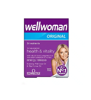 کپسول مولتی ویتامین ول وومن ویتابیوتیکس مخصوص بانوان مدل energy release بستۀ 30 عددی