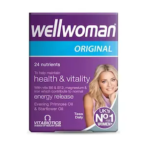 کپسول مولتی ویتامین ول وومن ویتابیوتیکس مخصوص بانوان مدل energy release بستۀ 30 عددی