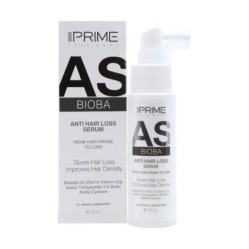 سرم ضدریزش مو پرایم مدل As Bioba مناسب موهای ضعیف و مستعد ریزش حجم 60 میلی لیتر