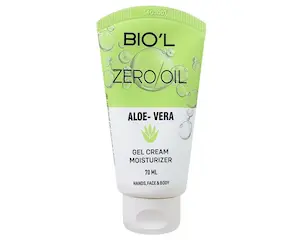 ژل کرم بیول سری زیرو اویل حاوی عصارۀ آلوئه‌ورا مناسب انواع پوست حجم 70 میلی لیتر