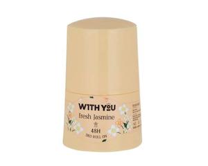 مام رول ضدتعریق زنانه ویت یو مدل فرش جاسمین با رایحۀ گل یاس حجم ۵۰ میلی لیتر 