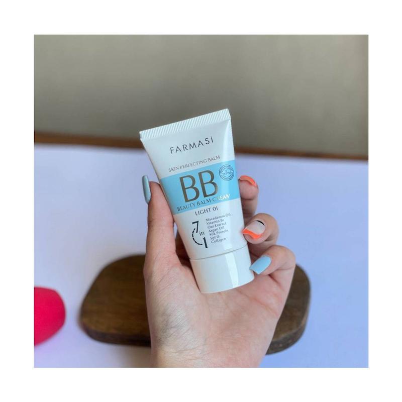 بی بی کرم فارماسی رنگ روشن مدل Light 01  مناسب انواع پوست با SPF15 حجم 50 میلی لیتر 