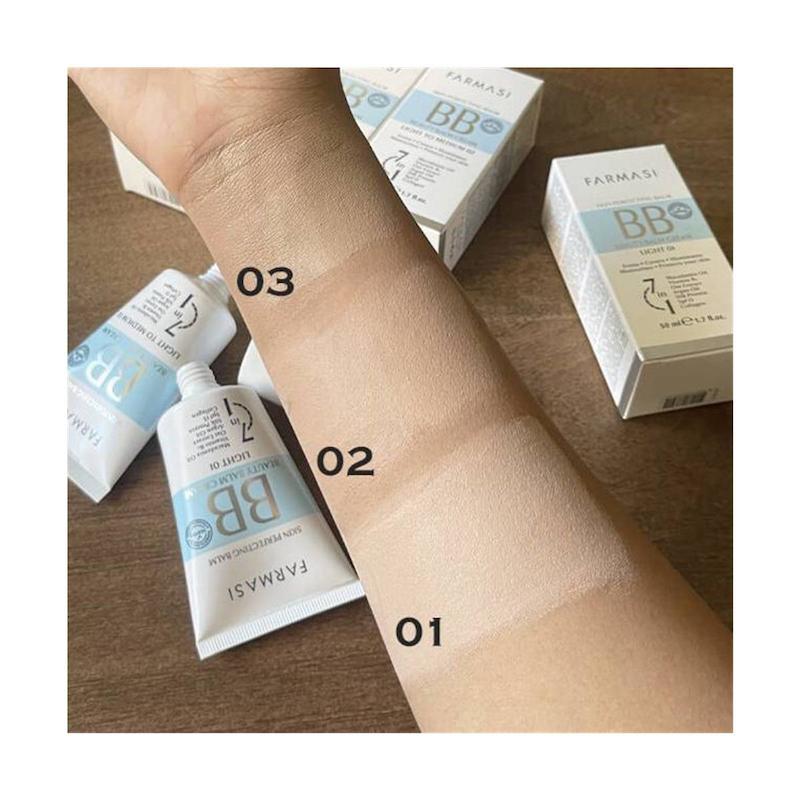 بی بی کرم فارماسی مدل Light to Medium شمارۀ 02 رنگ روشن متوسط مناسب انواع پوست با SPF15 حجم 50 میلی لیتر 