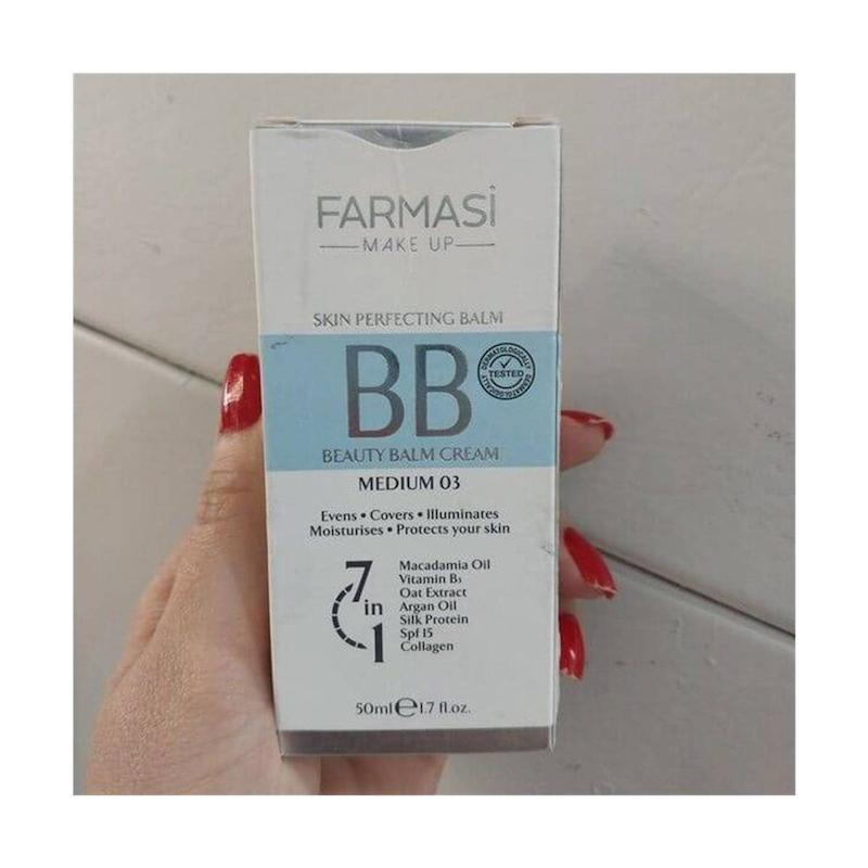 بی بی کرم فارماسی مدل Medium شمارۀ 03 رنگ متوسط مناسب انواع پوست با SPF15 حجم 50 میلی لیتر 