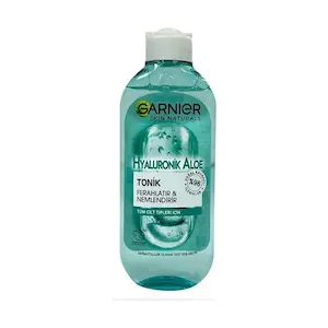 تونر پاک‌کنندۀ و آبرسان صورت گارنیر مدل Hyaluronic Aloe مناسب انواع پوست حجم 200 میلی لیتر